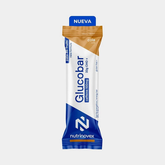 NUTRINOVEX | Barrita Energética GLUCOBAR 40g Cola con Cafeína 100mg (24 uds)