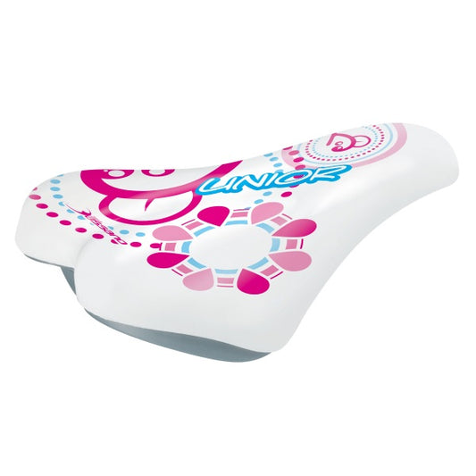SELLE BASSANO | Sillín de Bicicleta Niño I-GO -blanco rosa
