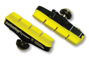 SWISSSTOP | Portazapatas de Freno Flash Pro compatible Shimano/Sram amarillo