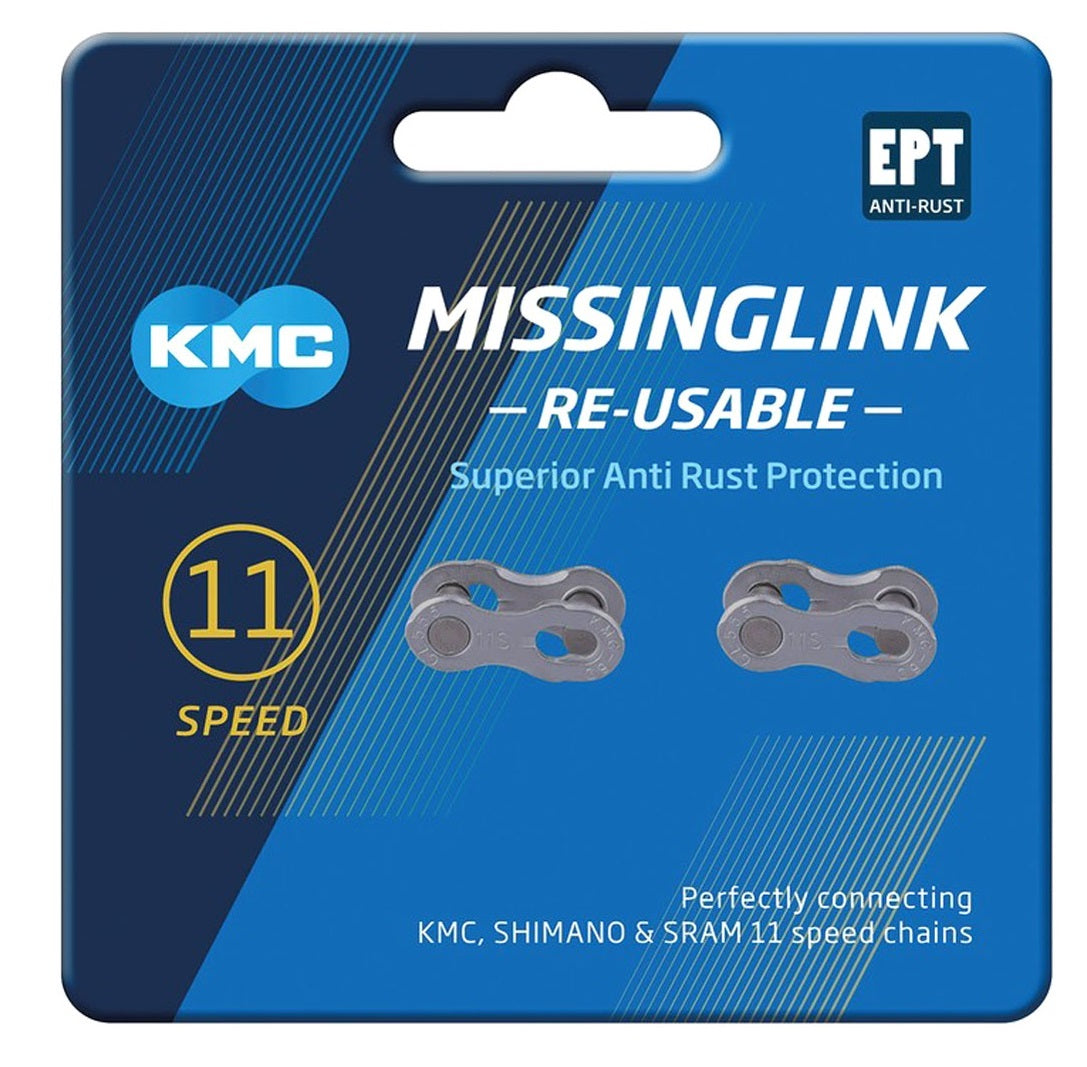 KMC | Enganche de Cadena 11v plata (2 uds)