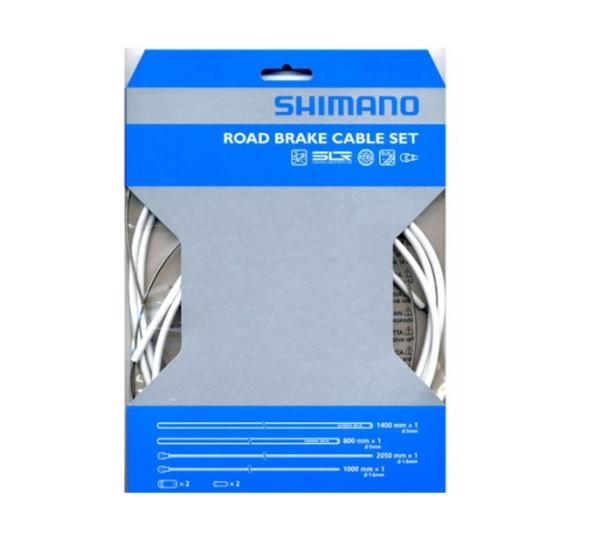 SHIMANO | Cables y Fundas de Freno Carretera blanco