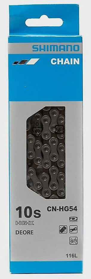 SHIMANO | Cadena HG54 10v 116 Eslabones
