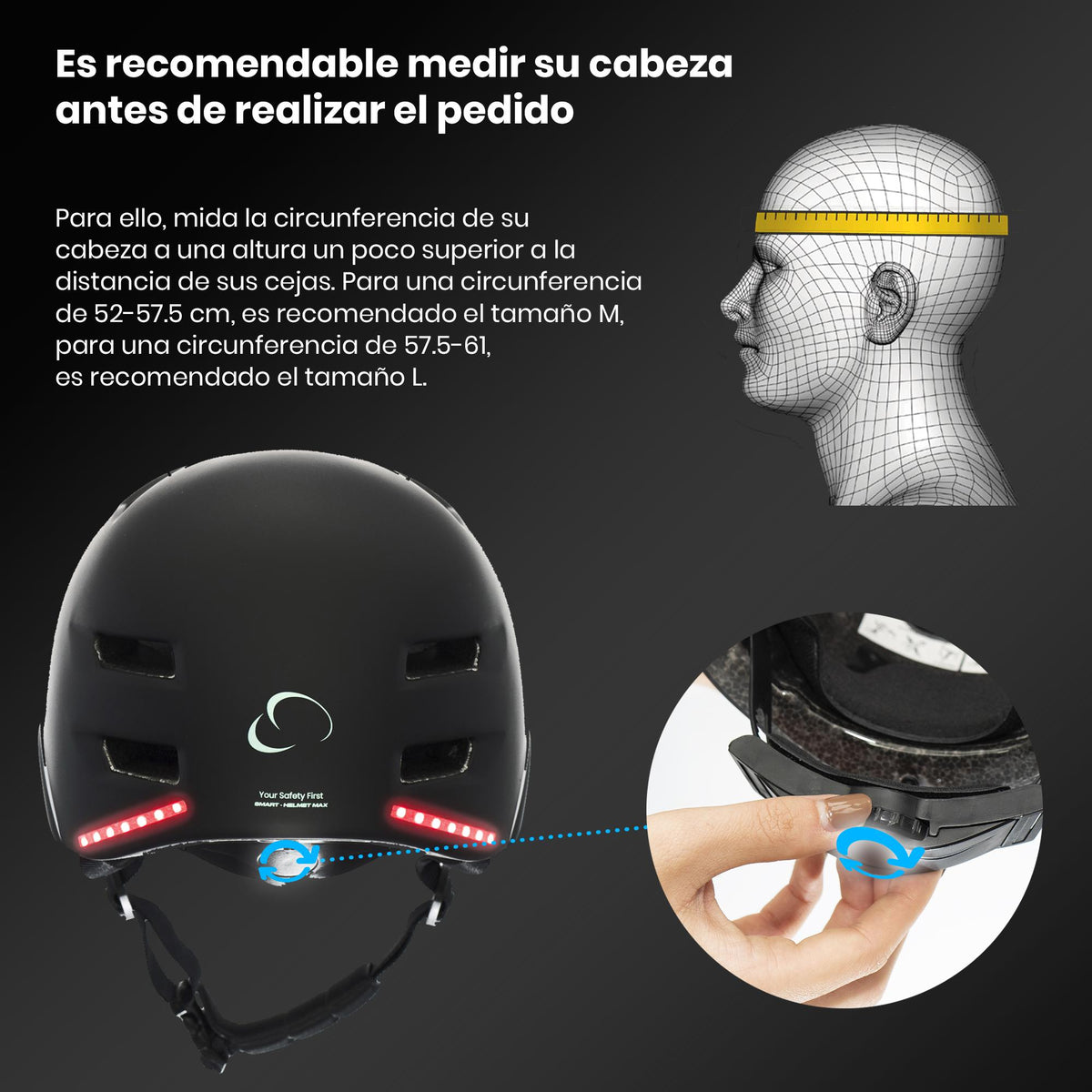 SMARTGYRO | Casco SMART PRO 2 L/M -blanco