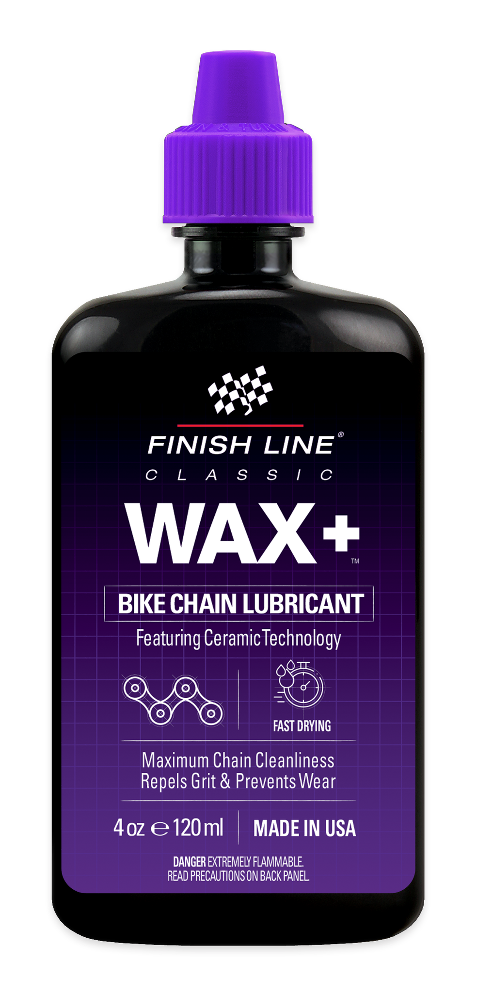 FINISH LINE | Lubricante Cerámico para cadenas de Bicicleta WAX+ 120ml