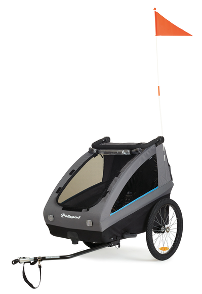 POLISPORT | Remolque de bicicleta y Cochecito 2en1