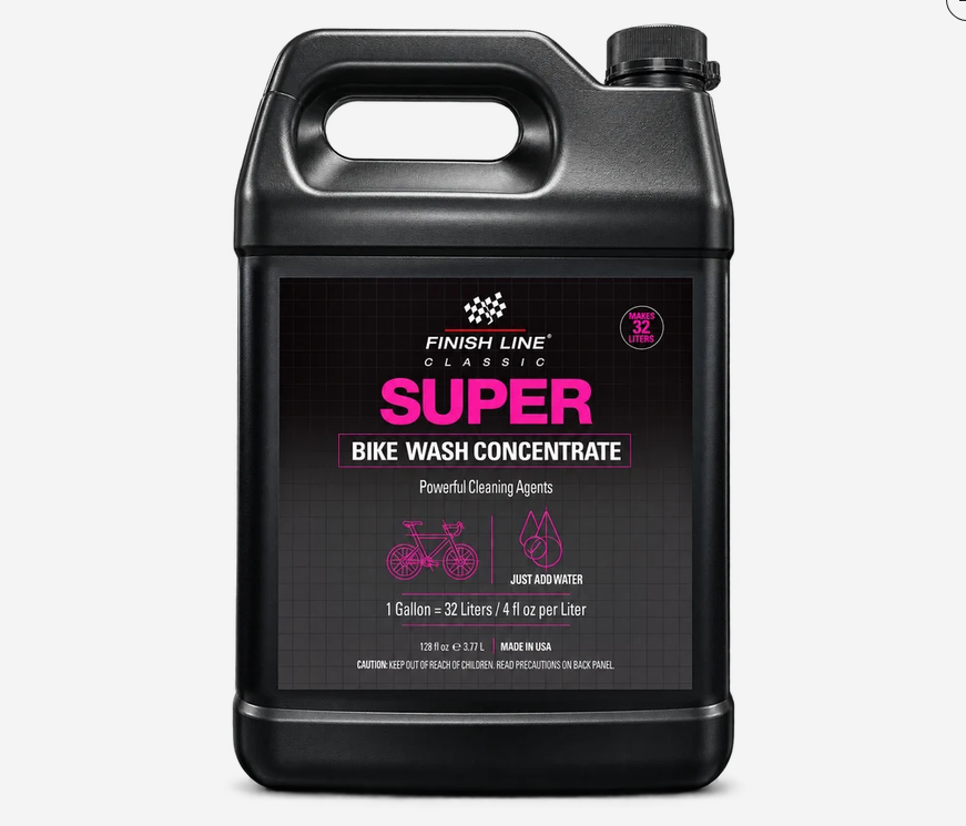 FINISH LINE | Limpiador Champú para Bicicleta SUPER BIKE WASH concentrado 3.77 Litros