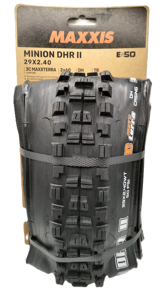 MAXXIS | Cubierta de Mtb MINION 29x2.40 DHR II 2x60 tpi 3CT-DH-TR-E50