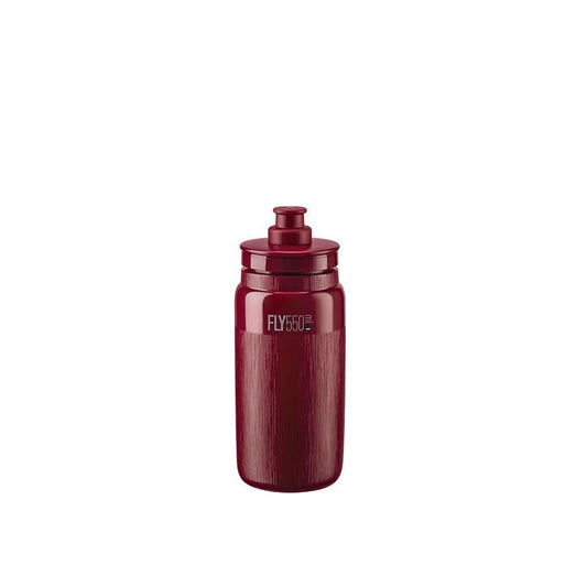 ELITE | Bidón de ciclismo FLY TEX 550ml -amaranto