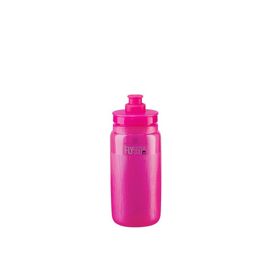 ELITE | Bidón de ciclismo FLY TEX 550ml -rosa fluo