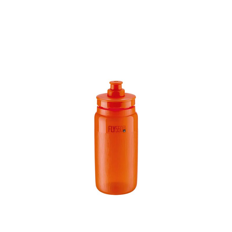 ELITE | Bidón de Ciclismo FLY TEX 550ml -naranja