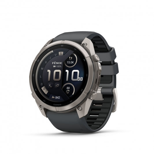 GARMIN | Fenix 9 Pro_inReach 51mm Amoled Titanio correa de silicona -gris