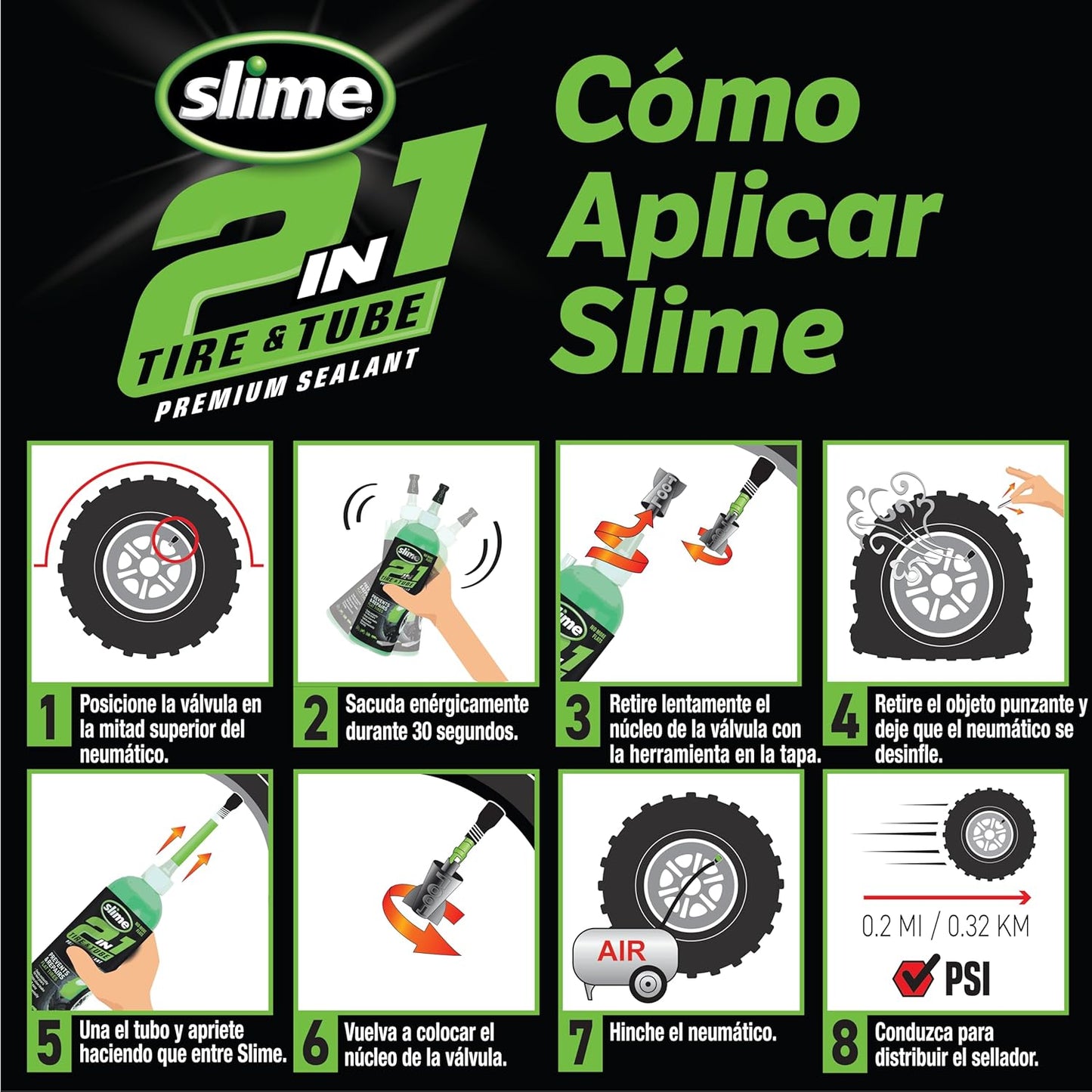 SLIME | Sellante Antipinchazos Tubeless 2en1 946 ml