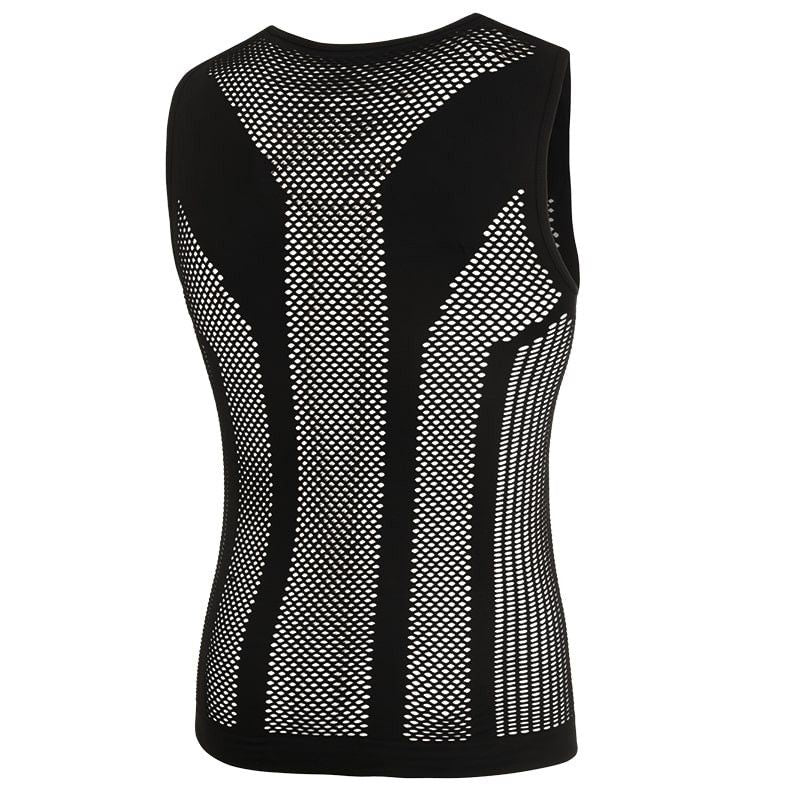BIOTEX | Camiseta Interior PIUMA sin costuras, confeccionada en malla elástica -negro M-L