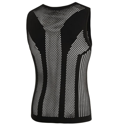BIOTEX | Camiseta Interior PIUMA sin costuras, confeccionada en malla elástica -negro M-L