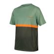 ENDURA | Maillot Manga Corta SingleTrack Core II Verde Oliva/Naranja