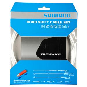 SHIMANO | Cables y Fundas de Cambio Polímero Blanco