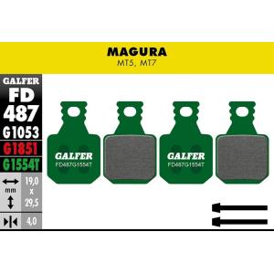 GALFER | Pastillas de Freno Compatible Magura MT5-MT7 (FD487G1554T)