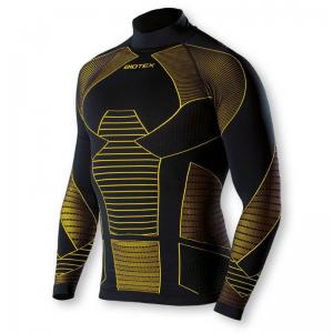 BIOTEX | Camiseta Interior Manga Larga Icebreak 3D Negro/Amarillo