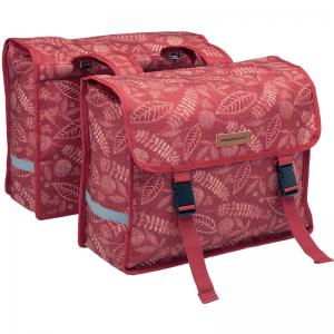 Alforjas Dobles NEW LOOXS Fiori Impermeable Polyester Rojo Bosque 30 Litros