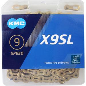 KMC X9SL | Cadena 9v 114 Eslabones (Oro)