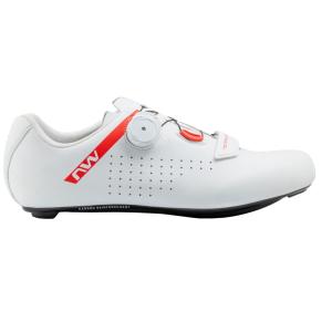 NORTHWAVE | Zapatillas CORE PLUS 2 Blanco-Rojo Fluo