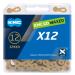 Imagen KMC | Cadena X12 Box Waxed 12v 126 Eslabones Gold